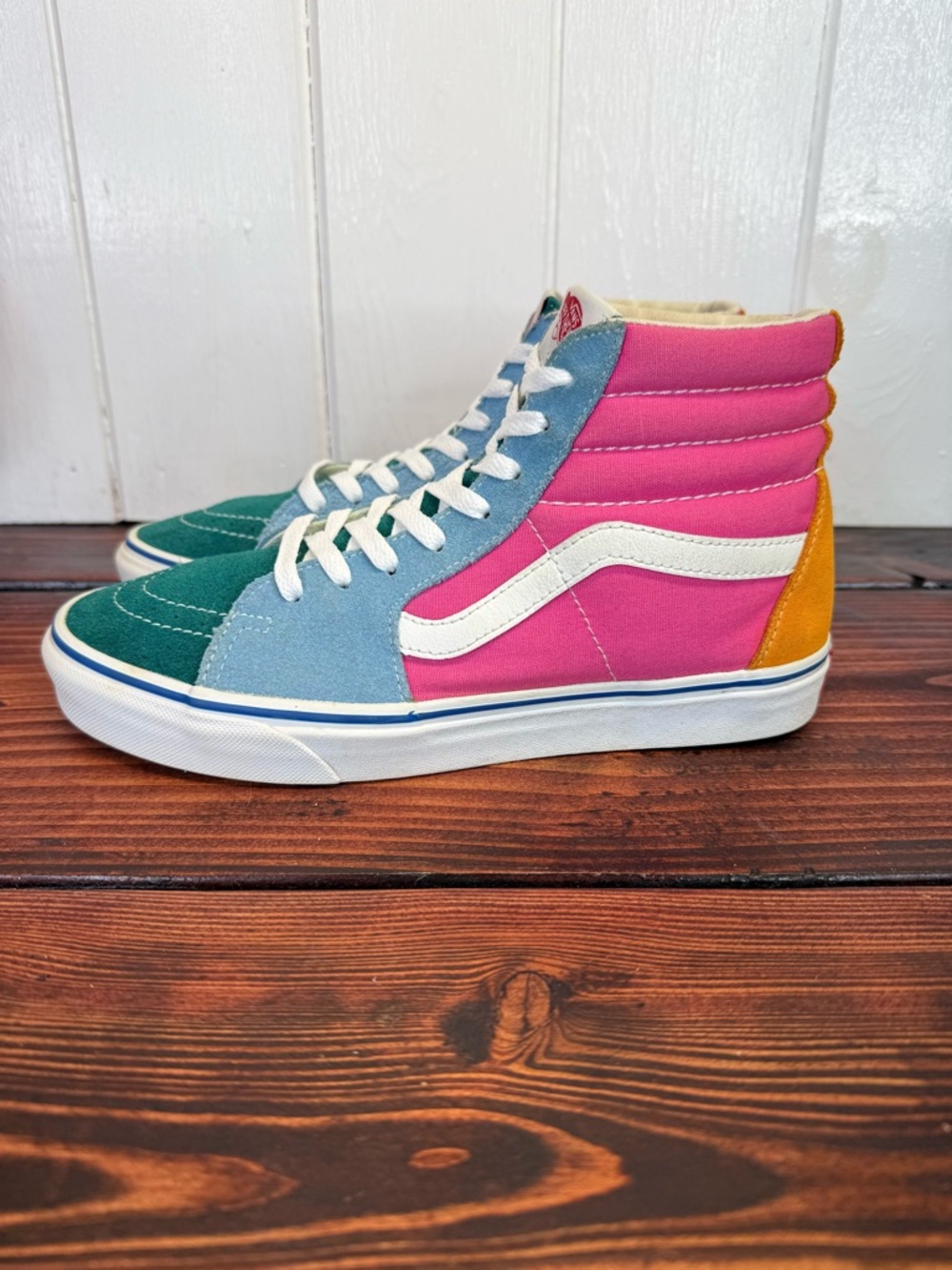 Vans Sk8-Hi Multicolor Colorblock Sneakers Women’s 10 / Men’s 8.5
